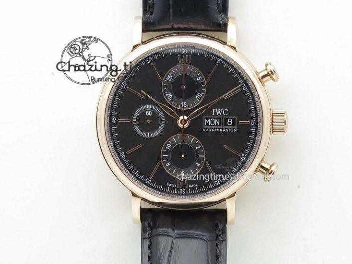 MIROTIME 0808 UrbanChic Pilot Chrono 2016 IW377714 ZF 1:1 Best Edition Blue Dial On SS Bracelet A7750 V 7272